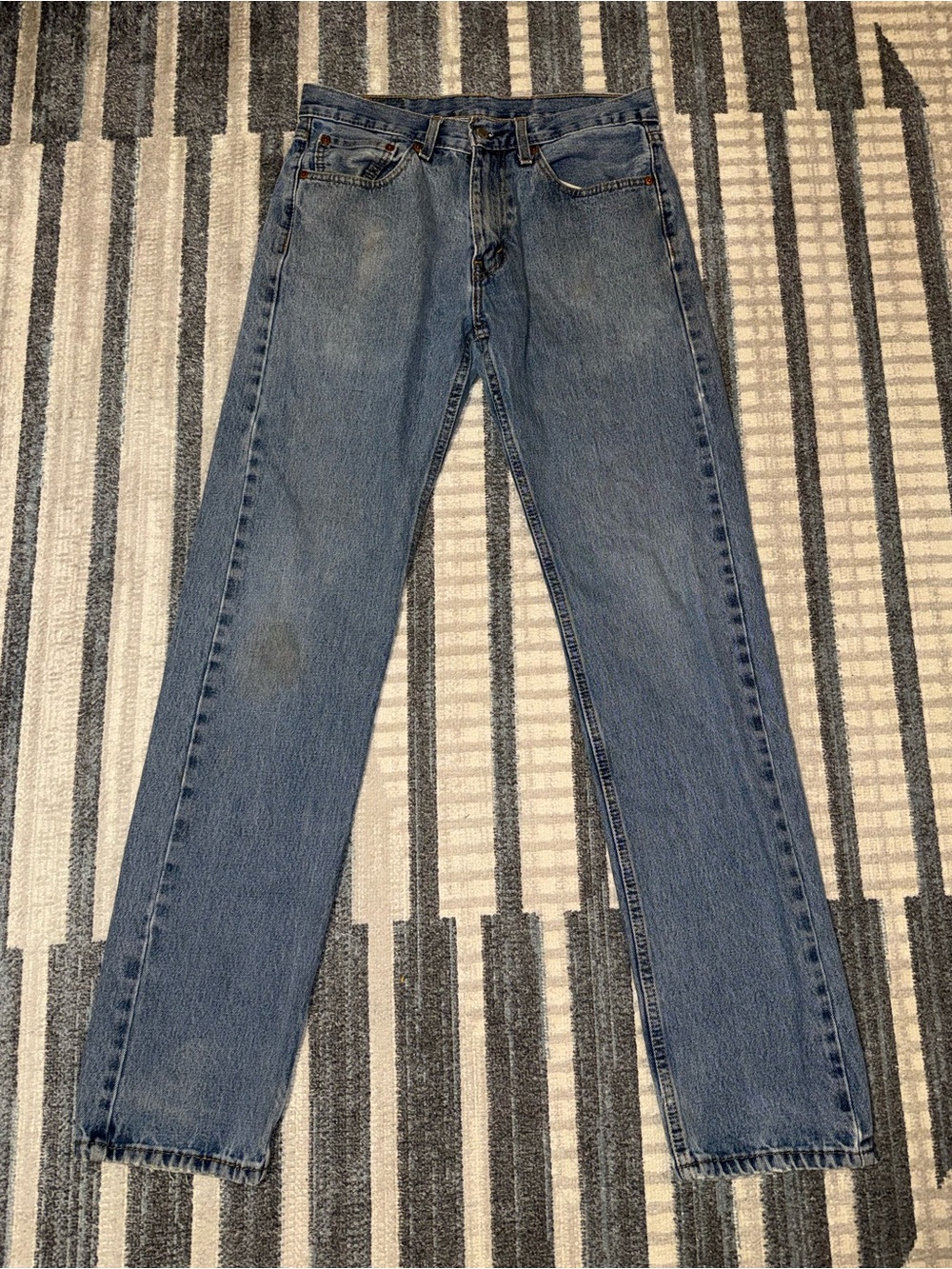 Levi Strauss Classic Men's 505 Straight-Leg Blue Jeans 31x36 Denim Casual